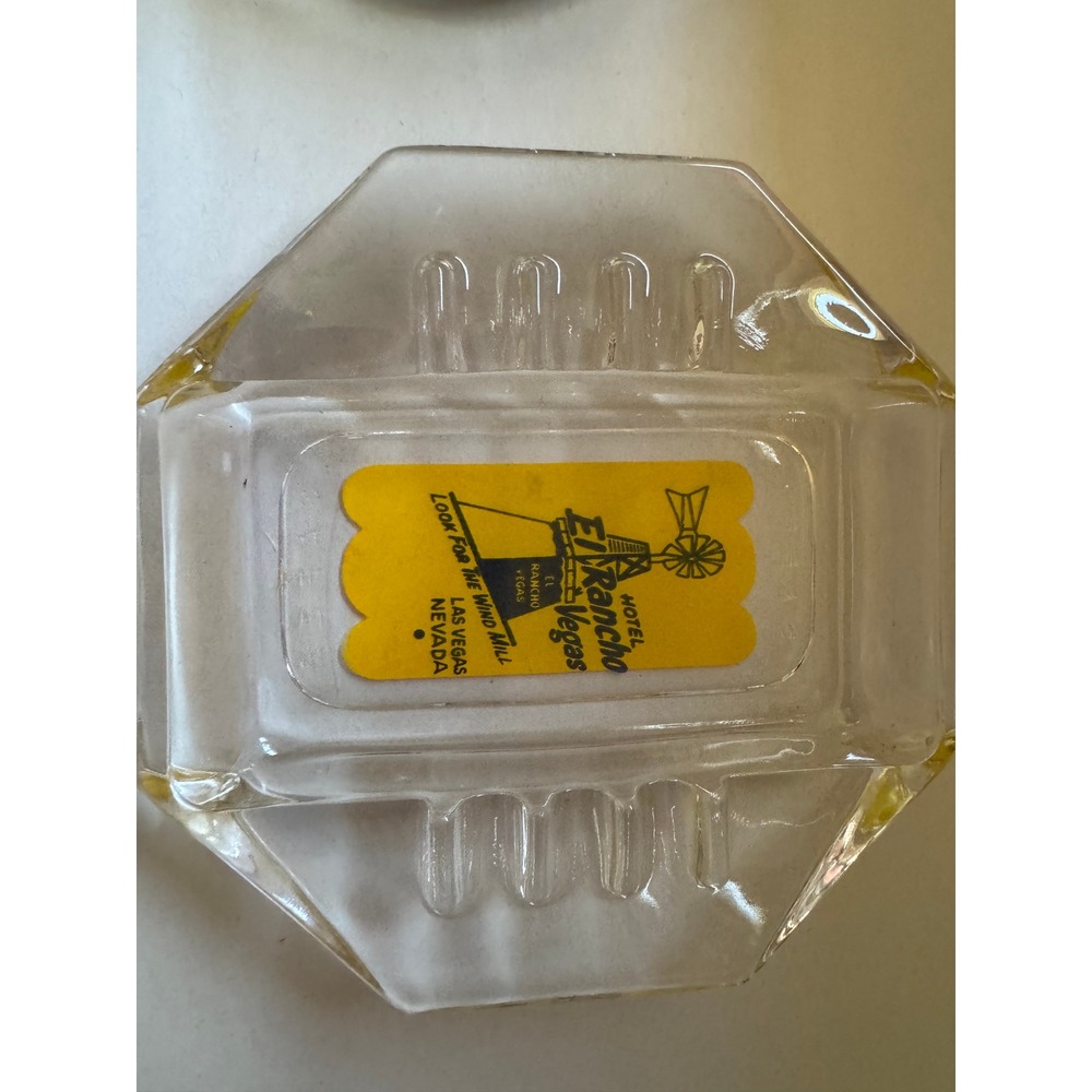 Vintage Las Vegas Casino Hotel Glass Ashtray Lot Sands El Rancho Peppermill - Picture 3 of 16